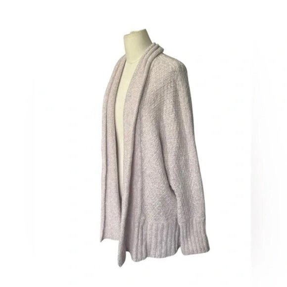 Anthropologie Angel of The North Knit Cardigan Sweater Lilac Pink Sz M Chunky - Picture 6 of 6